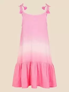 image of Accessorize Girls Ombre Dress - Pink, Size 11-12 Years, Women