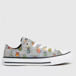 Converse Grey Lo Bugged Out Trainers Junior