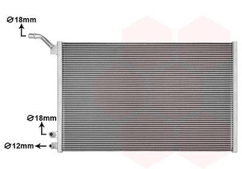Image of VAN WEZEL Engine radiator VAN WEZEL 77012703