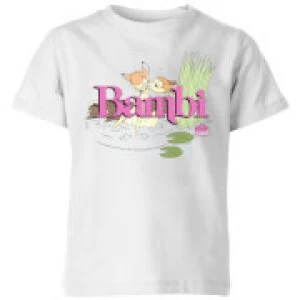 Image of Disney Bambi Kiss Kids T-Shirt - White - 7-8 Years - White