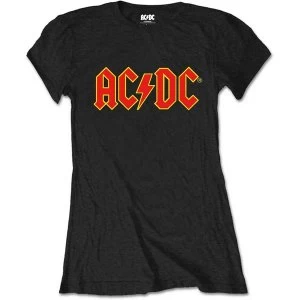 Image of AC/DC - Logo Ladies XX-Large T-Shirt - Black