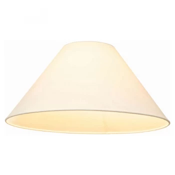 Image of Robert Dyas Village At Home Cream Cotton Drum Shade - 10"