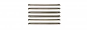 image of Wickes D Bar Door Handle - Brushed Nickel 138mm Pack of 6