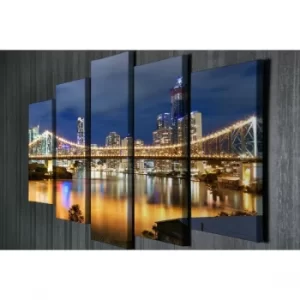 Image of BC019 Multicolor Decorative Canvas Painting (5 Pieces)