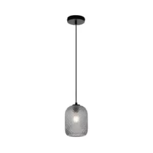 image of Netlighting Ashford Glass Dome Pendant, Grey