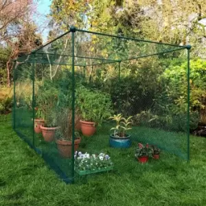 Image of Garden Skill Gardenskill Fruit And Vegetable Garden Cage Kit With Butterfly Netting 2.5 X 1.25 X 1.25M