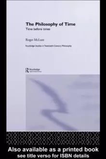 Image of The Philosophy of Time : Time before Times