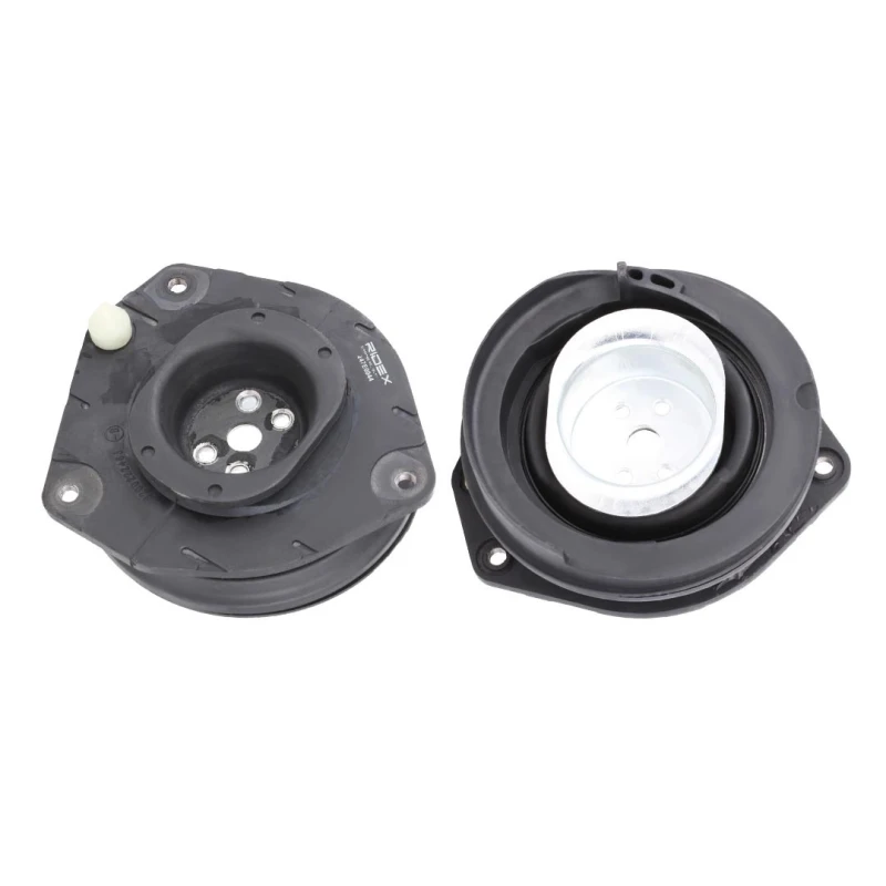 Image of RIDEX 1180S0916 Top strut mount Front axle both sides, without ball bearing Elastomer Suspension Strut Support Bearing (1180)