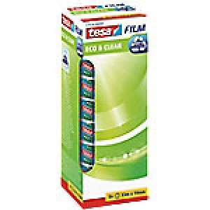 Image of tesafilm Tape Eco & Clear Polypropylene 19mm x 33m Transparent 8 Rolls