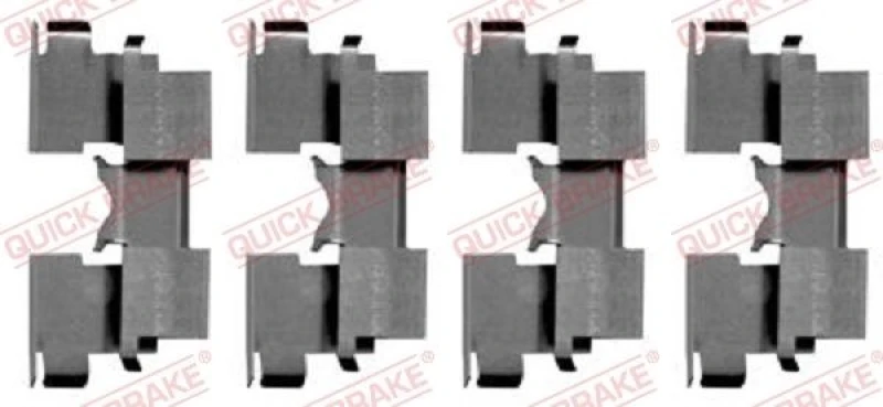 Image of QUICK BRAKE Brake pad fitting kit QUICK BRAKE 109-1662