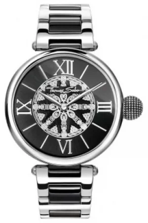 image of Thomas Sabo Womans Karma Stainless Steel IP Links WA0298-290 Watch