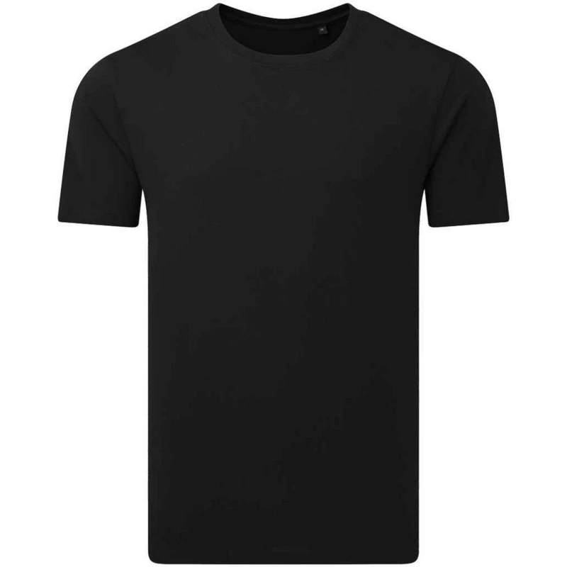 Image of Anthem Mens Midweight T-Shirt in Black Size: Large Black Male L