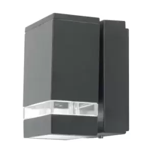 Image of Jannik LED 2 Light Outdoor Wall Light Graphite IP44