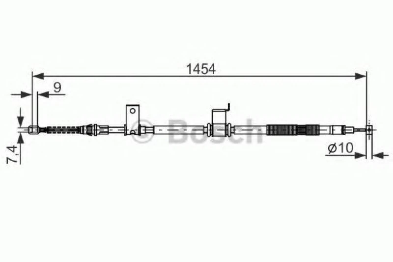 Image of Handbrake cable Bosch 1 987 482 294