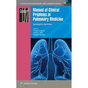 Image of Manual of Clinical Problems in Pulmonary Medicine by Richard A. Bordow, Timothy A. Morris, Andrew J. Ries (Paperback, 2014)