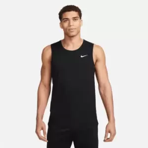 Image of Nike Dri-Fit Hyperverse Tank Top, Black/White, Male, Tops & Sweaters, DV9841-010