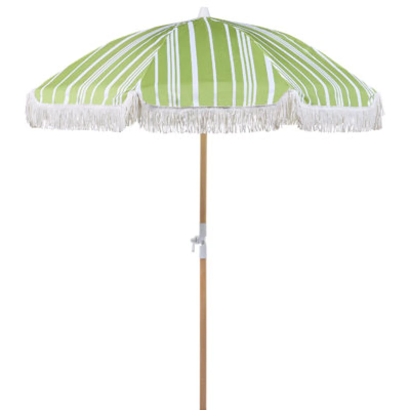 Image of Beliani Patio Parasol 150 Cm Mondello Green