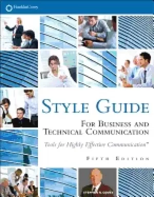 Image of franklincovey style guide for business and technical communication