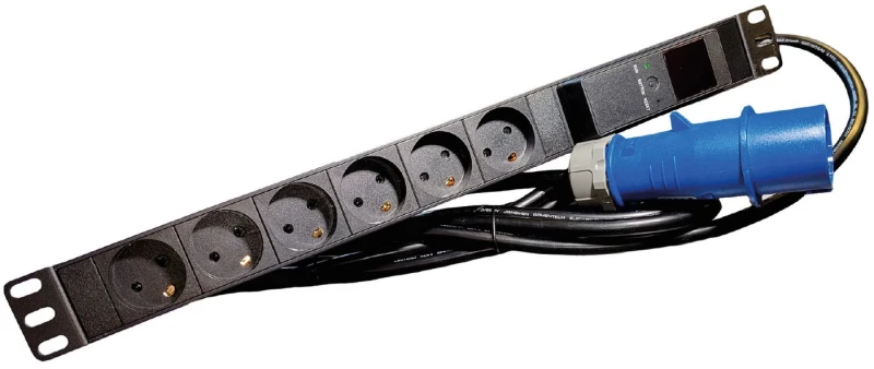 Image of Lanview LVR261876D power distribution unit (PDU) 6 AC outlet(s) 1U Bla