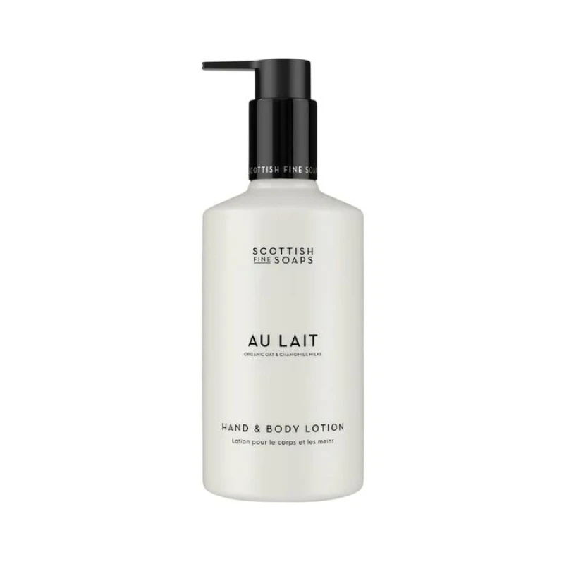 Image of Scottish Fine Soaps Scottish Fine Soaps Au Lait Hand & Body Lotion 300ml in White White 300ml Unisex 5016365100427