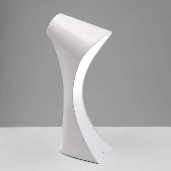 Image of Ora Table Lamp 1 E27 Bulb, bright white / white arylic / polished chrome