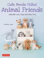 Image of cute needle felted animal friends adorable cats dogs and other pets