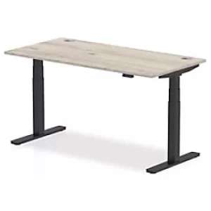 image of Dynamic Ergonomic Desk Impulse HASCP168BGRY Rectangular MFC 1600 mm x 800 mm x 730 mm Grey Oak