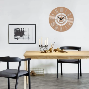 Image of Metal Wall Clock 6 - Copper Copper Decorative Metal Wall Clock