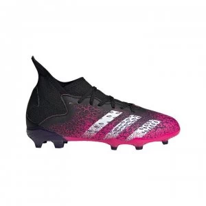 Image of adidas Predator Freak .3 Childrens FG Football Boots - Black/ShockPink