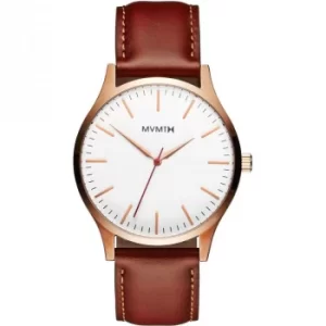 MVMT Rose Gold Natural Tan 40 Series Watch