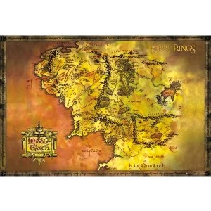 image of Lord Of The Rings Classic Map Maxi Poster