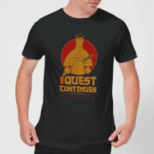Image of Samurai Jack My Quest Continues Mens T-Shirt - Black - M
