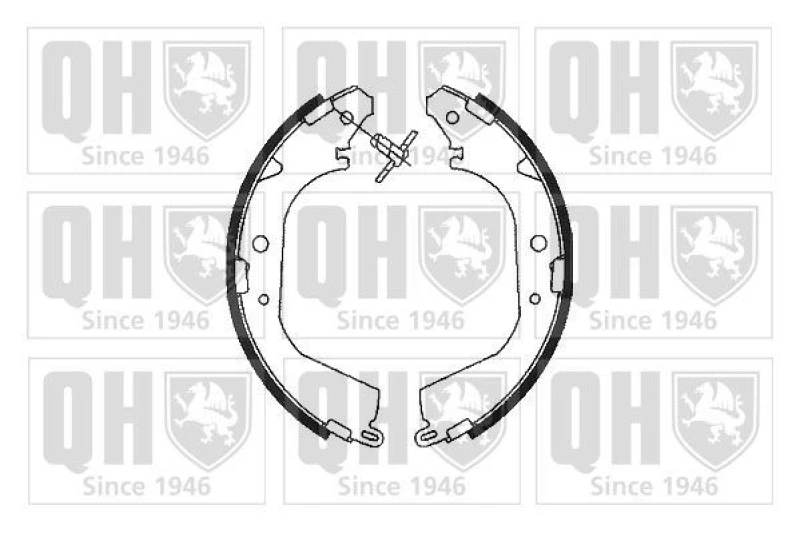 Image of QUINTON HAZELL Brake Shoe Set QUINTON HAZELL BS761
