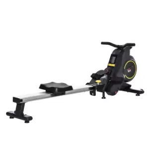 HOMCOM Adjustable Magnetic Rowing Machine Rower with LCD Digital Monitor & Wheels