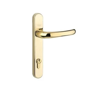 Image of Yale Locks Retro Door Handle PVCu Polished PVD White Finish
