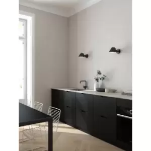 Image of Stay Dome Wall Lamp Black E27
