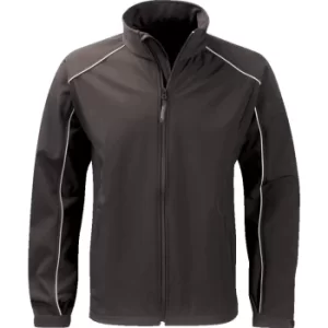 Image of SSJM260 Mens 2XL Black Soft Shell Jacket