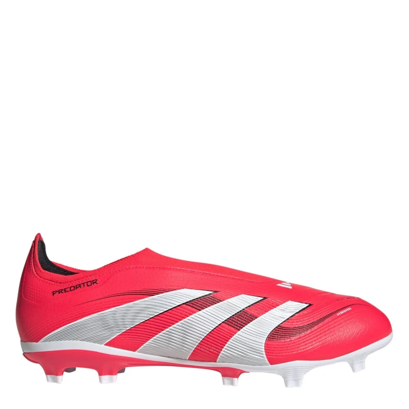 Image of adidas Predator League Laceless Firm Ground Football Boots Red/White male 12 (47.3)