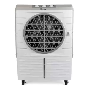 image of Devola 48L Evaporative Swamp Air Cooler 60 Meters Squared White/Grey - DVCL48P