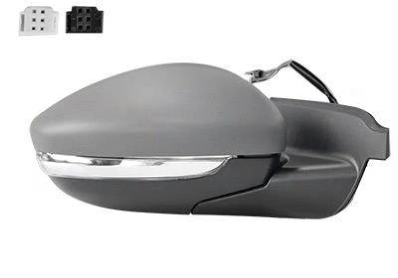 Image of VAN WEZEL 0959808 Wing mirror * HAGUS * Right, with temperature sensor, primed Outside Mirror (50)