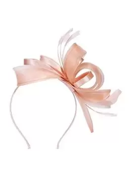 image of Jon Richard Nude Medium Fascinator Headband, Silver, Women