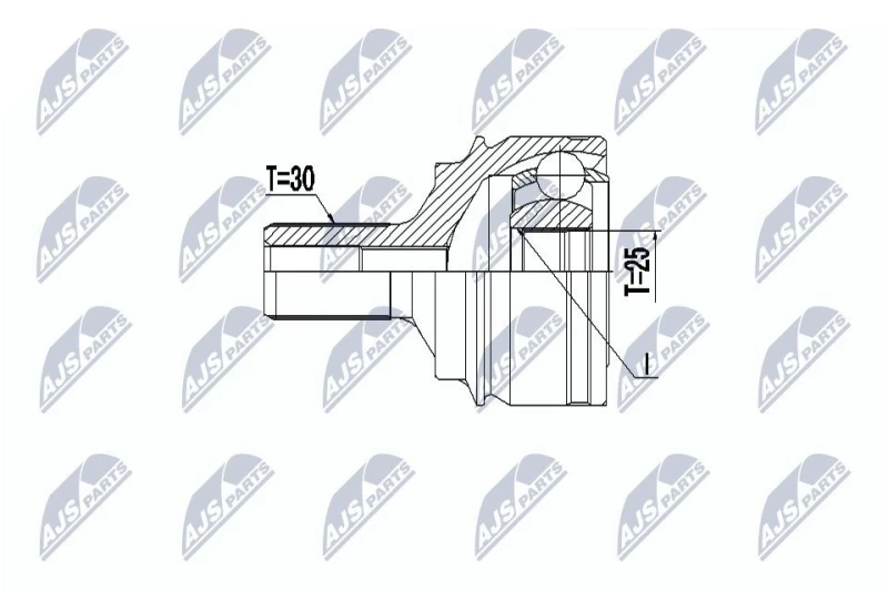 Image of NTY CV joint kit NTY NPZ-ME-026
