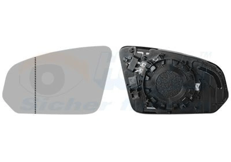 Image of VAN WEZEL Wing mirror glass VAN WEZEL 5914837