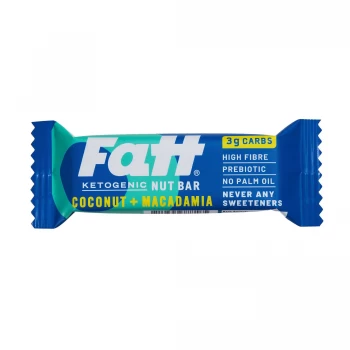 image of FattBar Coconut & Macadamia Bar 30g