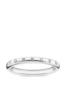 image of Thomas Sabo Sterling Silver Together Forever Ring, One Colour, Size Large, Women