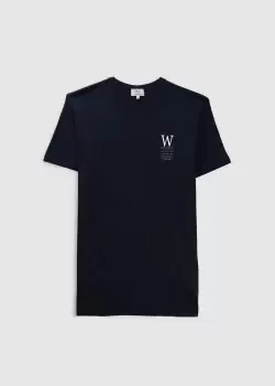 Image of Woolrich Mens Lakeside T-Shirt In Union Blue