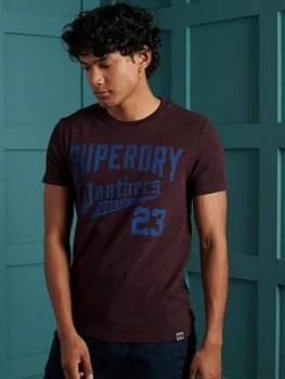 Image of Superdry Re-worked Classic T-Shirt, Purple Size M Men