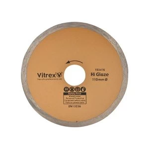 Image of Vitrex Hi Glaze Diamond Blade 180mm