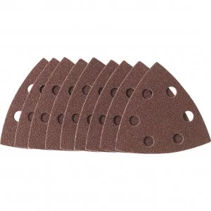 Image of Draper Hook and Loop Triangular Delta Sanding Sheets 93mm x 93mm 120g Pack of 10