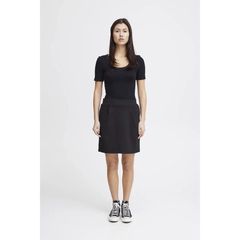 Image of Ichi Mid-length skirt For Her Ichi Kate Noir Female L